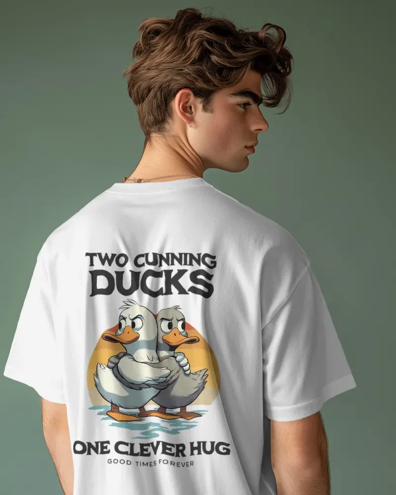 Two Cunning Ducks Oversized T-Shirt