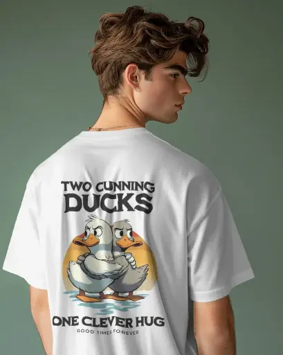 Two Cunning Ducks Oversized T-Shirt